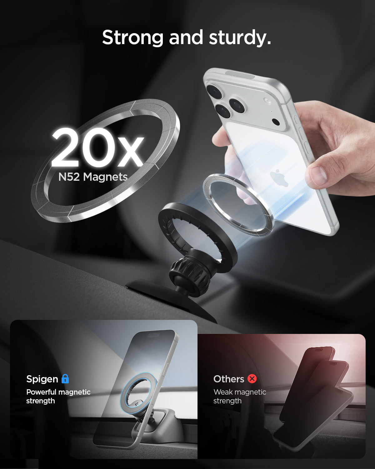 Tesla Models - Airvent Mount | TAM100 (Mag Fit)